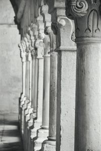 Architectural columns of building