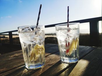 Close-up of drink on table