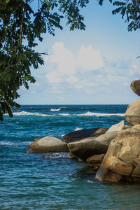 Scenic view of sea against sky