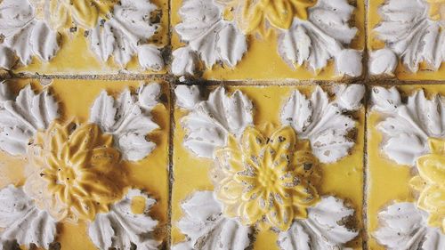 Full frame shot of yellow flowering plants