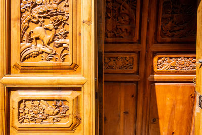 View of ornate door in building