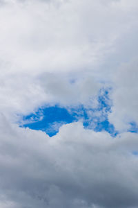 Low angle view of clouds in sky