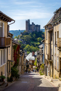 Street amidst buildings in city