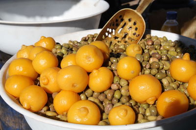 Close-up of fruits in bowl