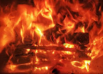 Close-up of fire