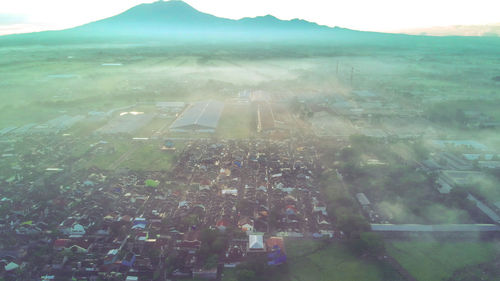 Aerial view of landscape