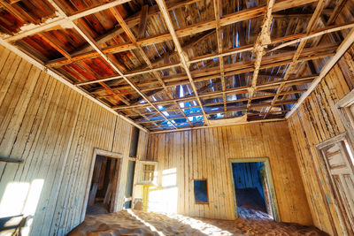 Interior of abandoned house