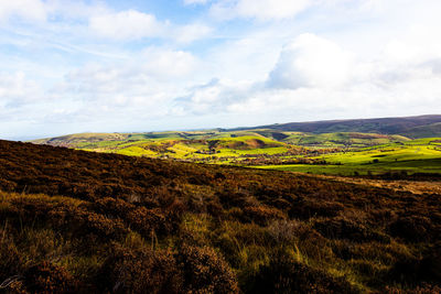 Scenic view of landscape against sky