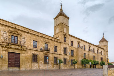 Low angle view of building against sky