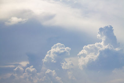 Low angle view of clouds in sky