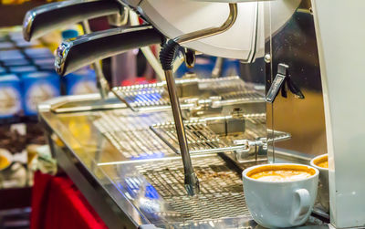 Close-up of coffee cups