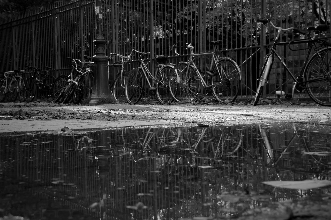 VIEW OF BICYCLE IN WATER