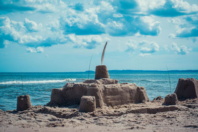 Sandcastle at the beach