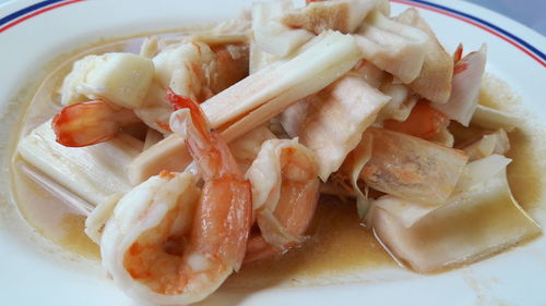 Close-up of food in plate
