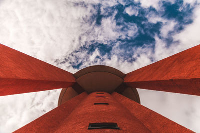 Low angle view of building against sky