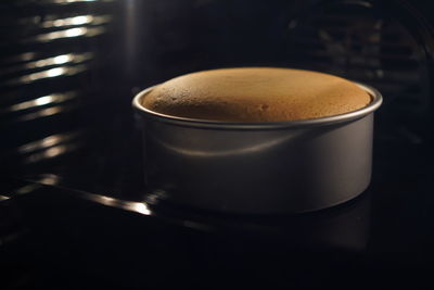 Close-up of coffee on table