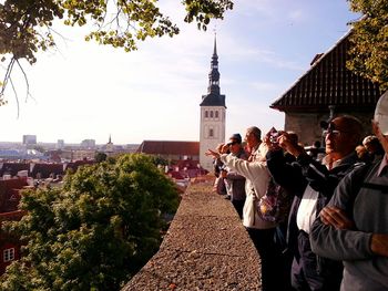 People at city street