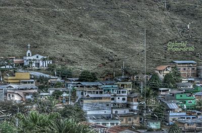 Residential buildings in town