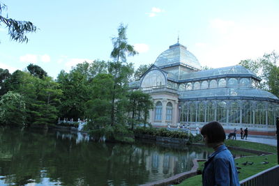 Built structure with trees in background