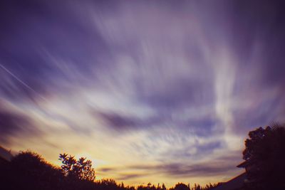 Low angle view of cloudy sky