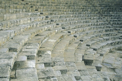 High angle view of old ruins