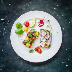 Close-up of food in plate