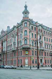 Old residential building in historic area of the saint petersburg