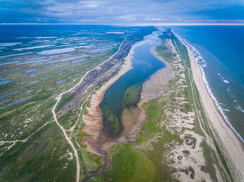 Aerial view of beach