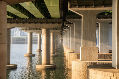 Interior of bridge