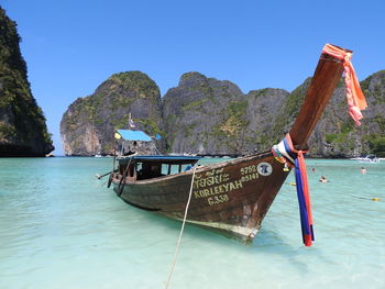 Boats in sea