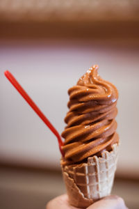 Close-up of ice cream