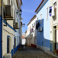 Street amidst buildings in town