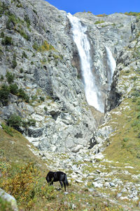 Shdugra waterfall in svaneti