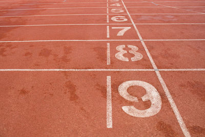 Full frame shot of running field