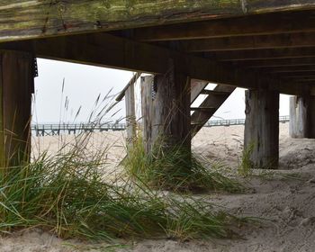 View of bridge over river