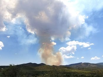 Panoramic view of landscape against sky