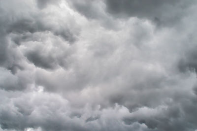 Low angle view of storm clouds in sky