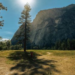 Scenic view of mountain against sky