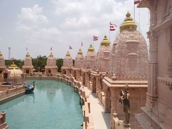 Panoramic view of historic building against sky