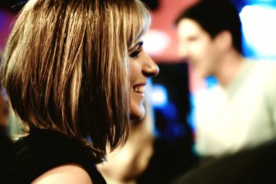 Close-up of a young woman