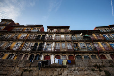 Low angle view of building in city