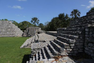 View of old ruins against sky