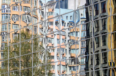 Low angle view of buildings in city