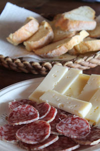 Close-up of dessert in plate