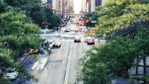 Traffic on city street