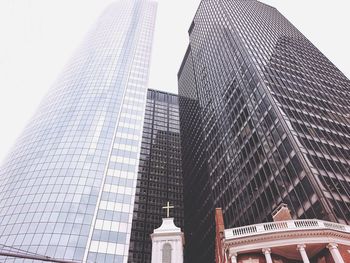 Low angle view of skyscrapers