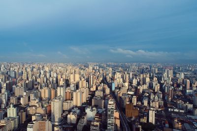 Aerial view of downtown of são paulo, brazil