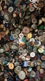 Full frame shot of multi colored pencils