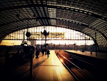 Railroad station platform