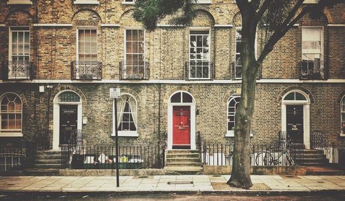 Facade of townhouse